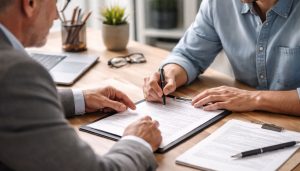 Réunion professionnelle dans un bureau moderne