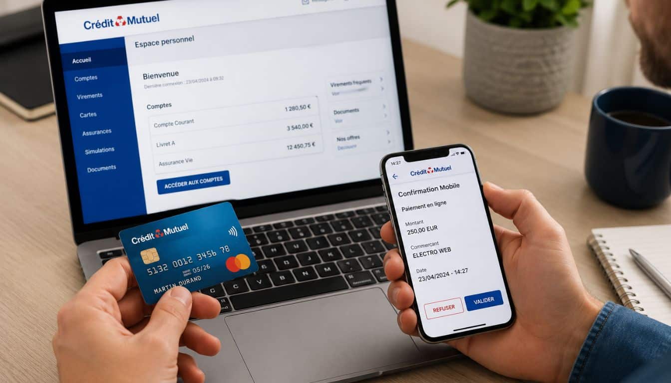Paiement en ligne avec confirmation mobile